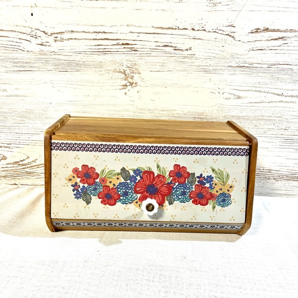 The Pioneer Woman Kitchen Pioneer Woman Bread Box Floral Acacia